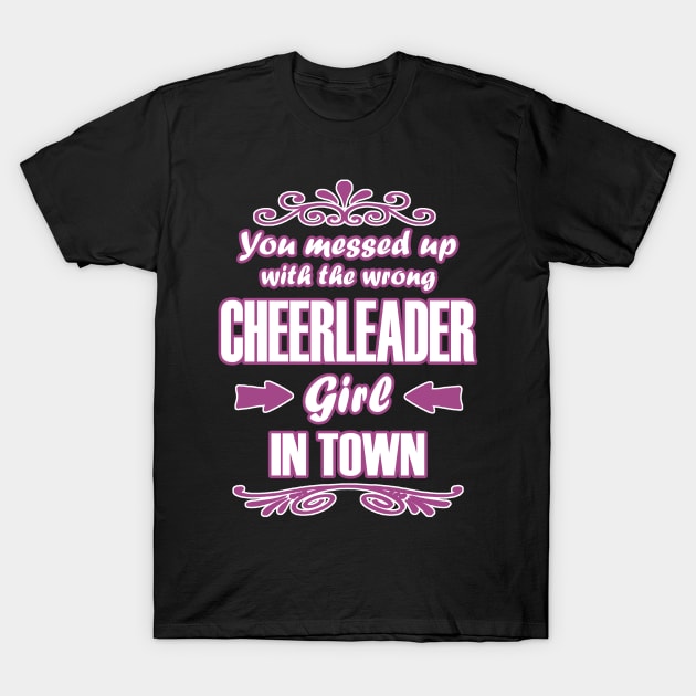 Cheerleading Base Pompoms Girls Women Team T-Shirt by FindYourFavouriteDesign